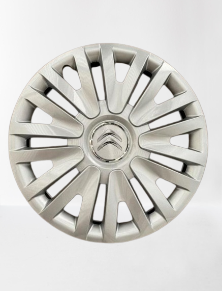 Zilvere Wieldoppen Set - Citroen - 14 Inch