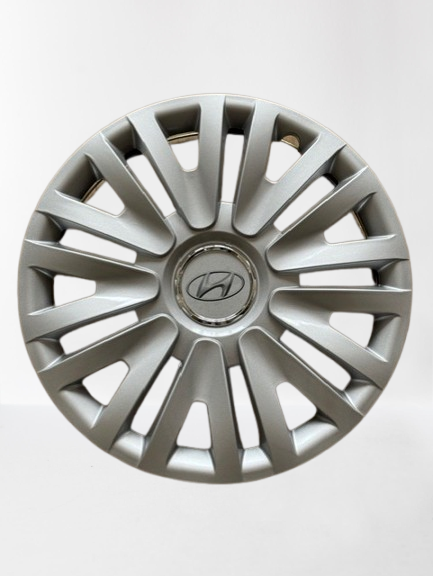 Zilvere Wieldoppen Set - Hyundai - 14 Inch