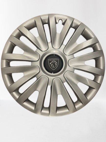 Zilvere Wieldoppen Set - Peugeot - 14 Inch