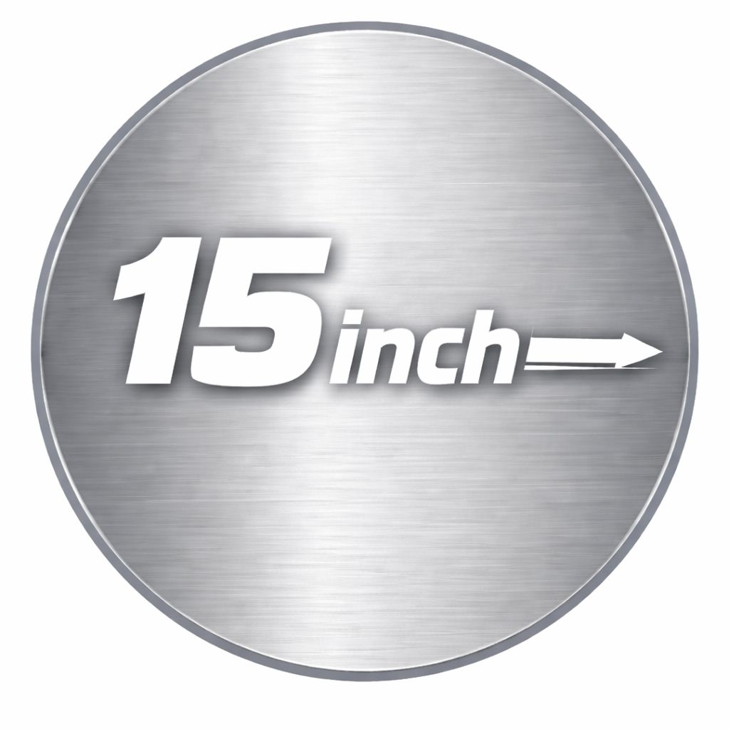 15 Inch Wieldop Zilver