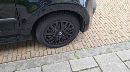 Zwarte Wieldoppen Set - Geschikt voor bijv. Citroen - 14 Inch - Nieuw in Doos!
