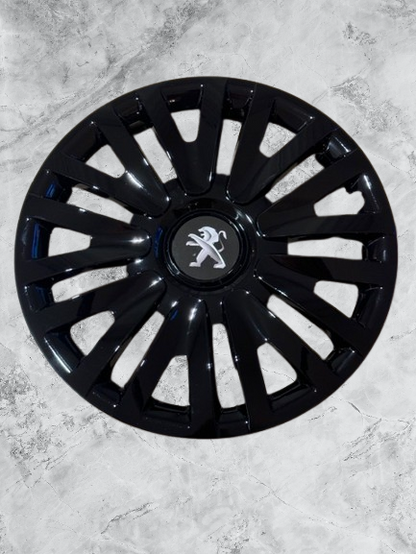 Zwarte Wieldoppen Set - Peugeot - 14 inch - Nieuw in Doos!