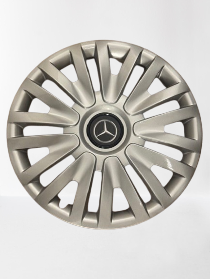 Zilvere Wieldoppen Set - Mercedes - 14 Inch