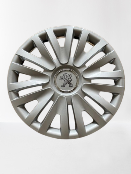 Zilvere Wieldoppen Set - Peugeot - 14 Inch